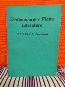 Contemporary Piano Literature