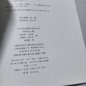 Word 小报——中小学生多媒体小制作丛书