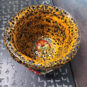 日本瓷器  螃蟹杯  四只螃蟹