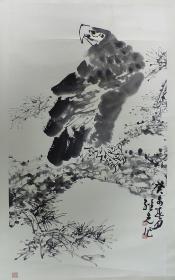 上海中国画院画师，著名大写意画家龚继先松鹰图