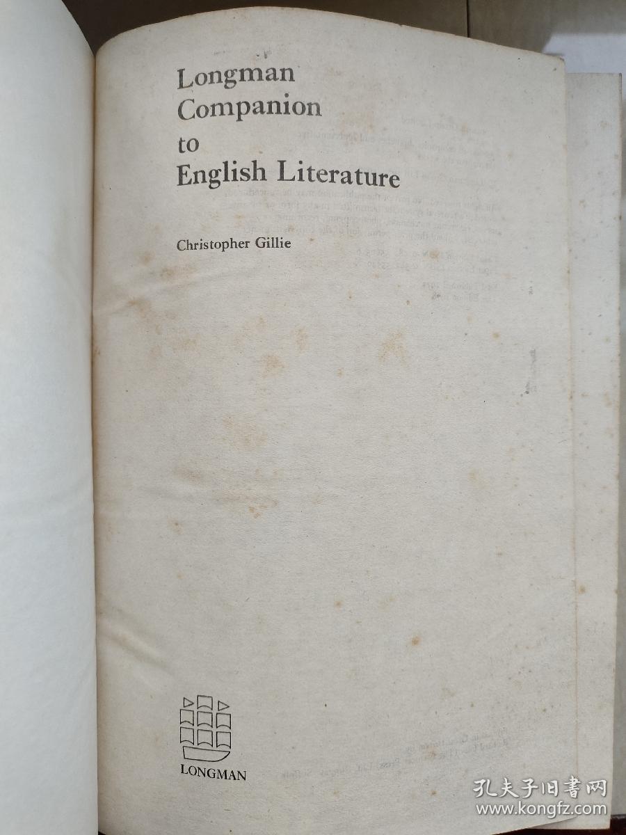 Longman companion to English literature