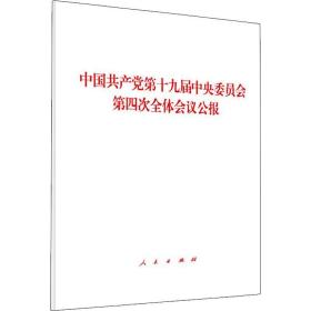 中国第十九届委员会第四次全体会议公报 政治理论 作者 新华正版