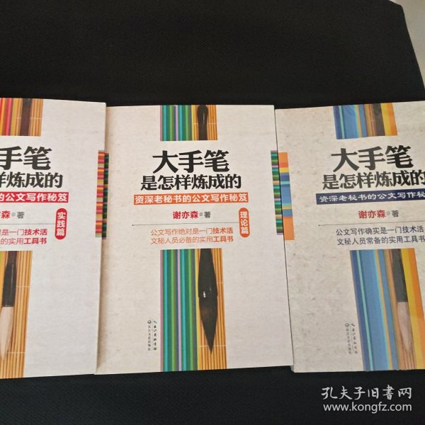 大手笔是怎样炼成的：资深老秘书的公文写作秘笈（理论篇）+大手笔是怎样炼成的（实践篇）：资深老秘书的写作秘笈+大手笔是怎样炼成的·语言篇 三本合售