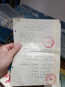 1972年南京市井冈山中学革命委员会学校学生政审表