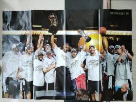 马刺2007年NBA总冠军超大海报 邓肯职业生涯五个冠军之一