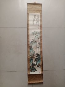 刘学庸 手绘国画山水画《夏岭青翠图》