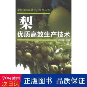 果树优质高效生产技术丛书：梨优质高效生产技术