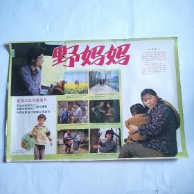 1985年2开电影海报:野妈妈（姚守岗导演，迟蓬、位北原主演）