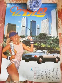 92年美女挂历。外国美女泳装挂历