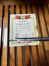 1961年，上海孝和中学毕业证，折叠发货