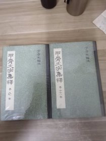 甲骨文字集釋兩本合售