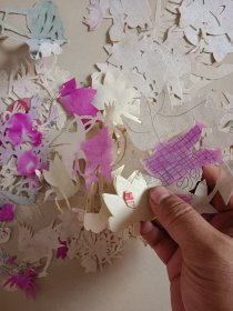 老窗花剪纸半成品 一起价格