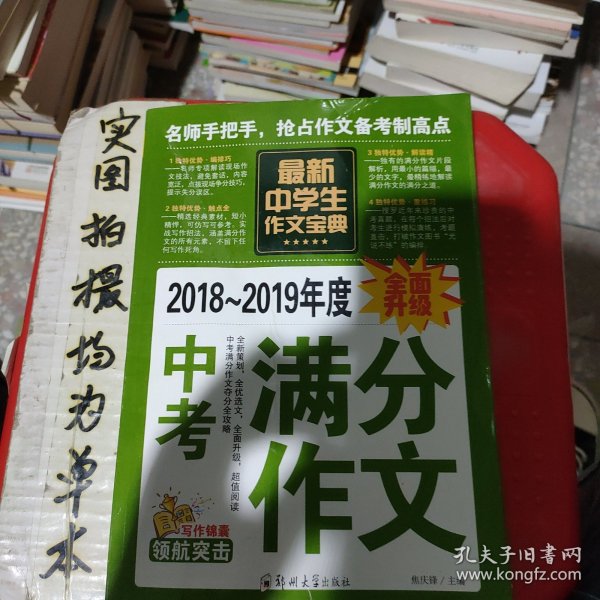 中学生作文宝典（全4册） 素材作文  中考满分作文  分类作文大全