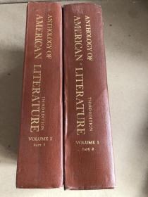 ANTHOLOGY OF AMERICAN LITERATURE（美国文学选第1卷第1、2部分两本合售 ）