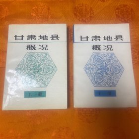 好品:甘肃地县概况 全上下 （让您了解大西北的甘肃）地区史料类。【一版一印10000册】