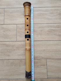 日本竹根名家一角山制名乐器老尺八一件精工制作