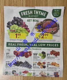 美国超市宣传页 美国超市促销宣传页 Fresh Thyme Market