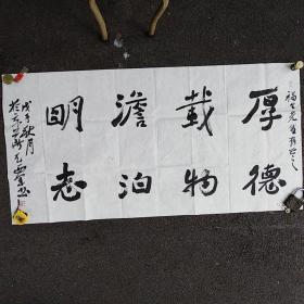 中国画院副秘书长，北京加州画院副院长，长安书学院副院长《兀西军书法作品》138 × 70cm【8.7平尺】保真