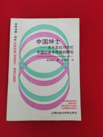 中国绅士：关于其在十九世纪中国社会中作用的研究