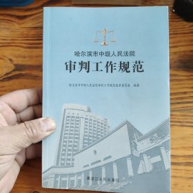 哈尔滨市中级人民法院审判工作规范 包邮 G3