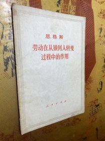 恩格斯 劳动在从猿到人过程中的作用