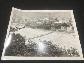 70－80年代黑白老照片  泸定桥 20－15厘米