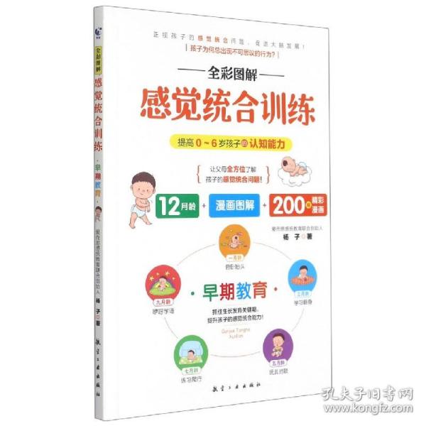 全彩图解感觉统合训练 0-6岁儿童的认知能力 家庭教育育儿百科男孩女孩多动症实用手册