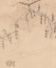 古地图1883 北京地区，营口地区图。纸本大小152.4*110厘米。宣纸艺术微喷复制。460元包邮