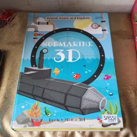 英文原版Travel Learn And Explore Submarine 3D潛艇模型書 科普