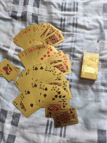 扑克牌，54张全，金色的