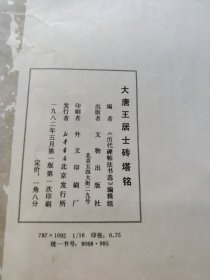 大唐王居士砖塔铭