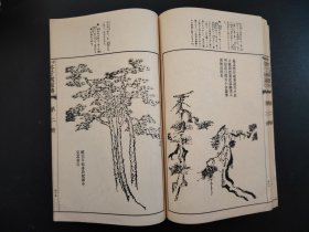 1935年《芥子园画傳》线装13册全，树谱、山石谱、人物屋宇谱、摹仿名家画谱、兰谱、竹谱、梅谱、菊谱、草虫花卉谱上下、翎毛花卉谱上下等内容