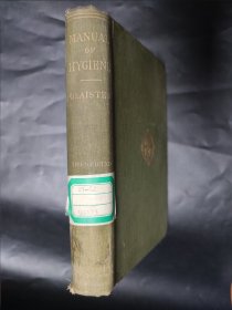 manual of hygiene for students 卫生手册 1920年 民国 100年的 古旧书 精装本 馆藏书 英语原版书