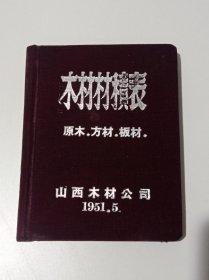 木材材积表（原木、方材、板材）