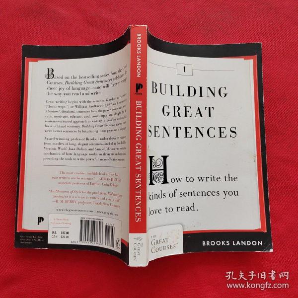 Building Great Sentences：How to Write the Kinds of Sentences You Love to Read