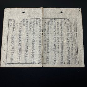 清木刻 御纂医宗金鑒 古籍残页，一张 尺寸约30x23cm请朋友仔细阅读图文. 多有破损.虫蛀.污渍.中缝开裂等现象.不议价.多件合并邮资 页