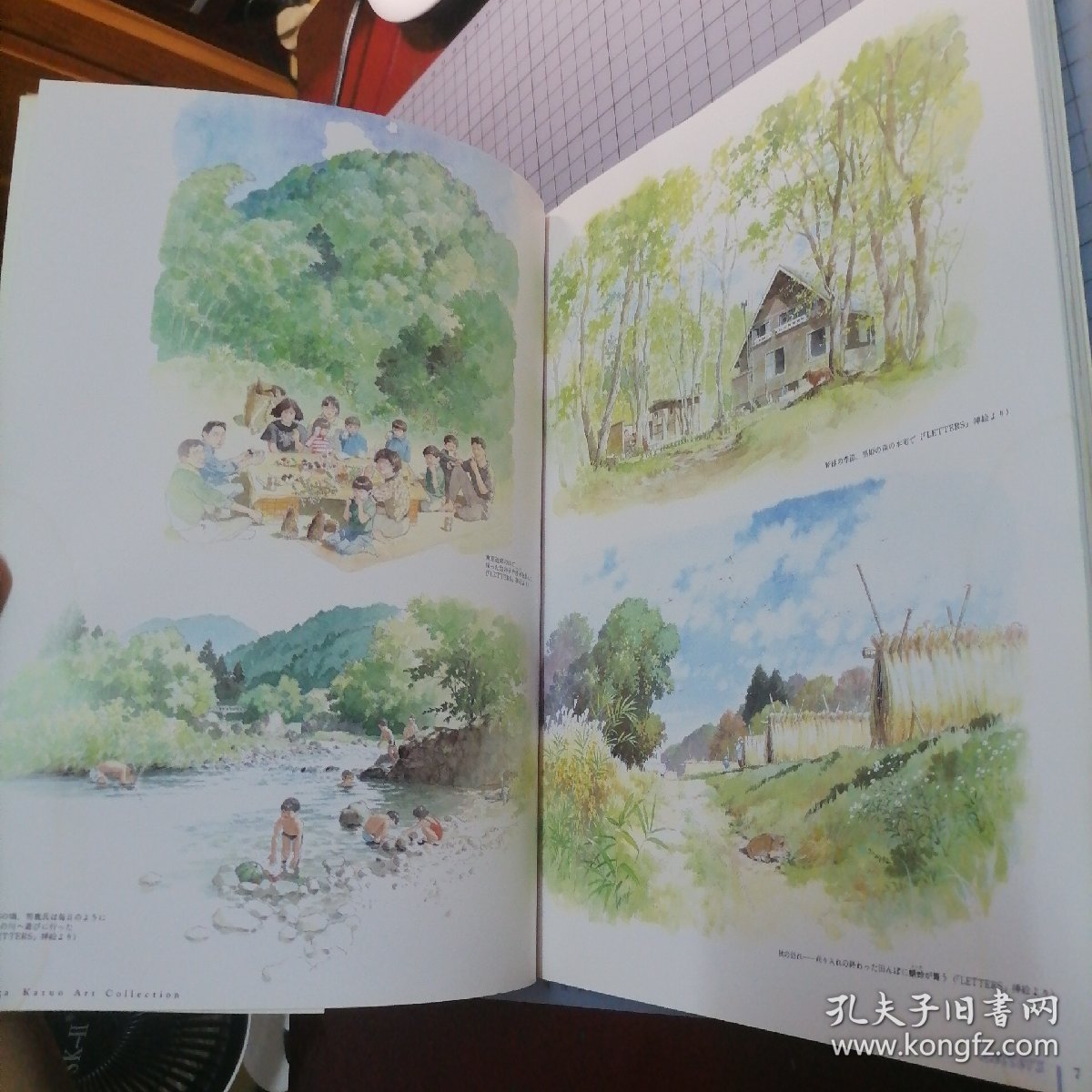 日版 男鹿和雄画集 Oga Kazuo Art Collection 宫崎骏御用画师 男鹿和雄 龙猫/岁月的童话/平成狸合战/等背景画集