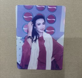 明星周边收藏 郑裕玲 5寸彩照 早期圆角