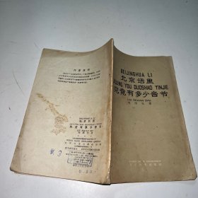 北京话里究竟有多少音节