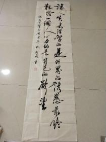 青年书法家《刘飞》作品一幅，尺寸180×49，B839