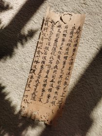 古人写经一折，品相如图，尺寸：26X9.5CM。