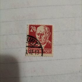 德国信销邮票 东德 1948年 名人 恩斯特·台尔曼 24 （库存 1 ）