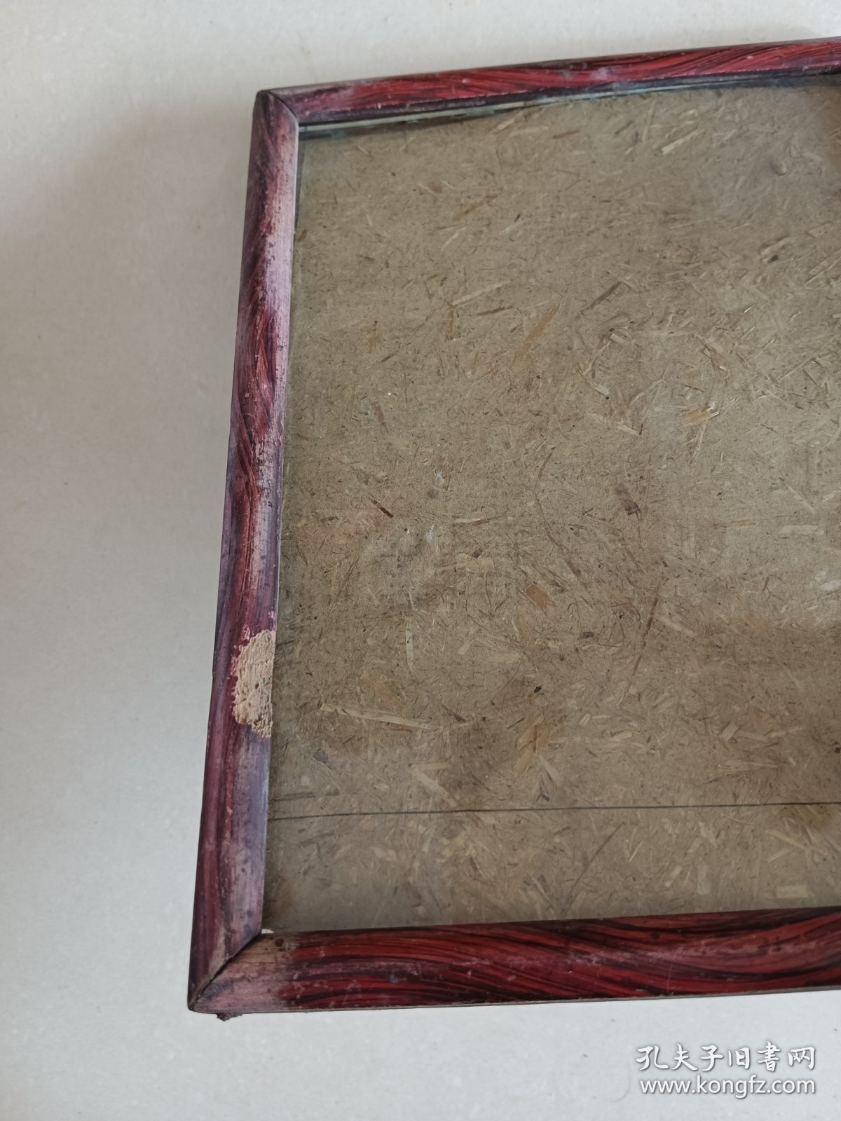 老相框 背内框20.5×15.5 薄底板可带玻璃不保破损 图五瑕疵小残缺