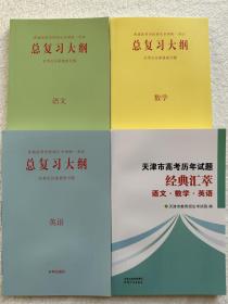 2023总复习大纲+天津市高考历年试题经典汇萃语文+数学+英语共4册