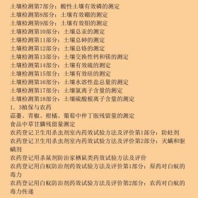 农业行业标准概要2006