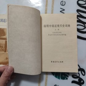 简明中国近现代史词典（上下册）
