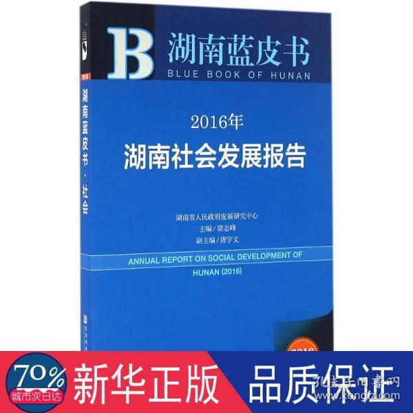 2016年湖南社会发展报告