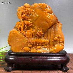 珍藏田黄石访友图