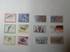欧洲多国邮票销十二枚