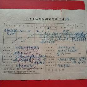 1977年11月17日，定货合同，河南林县（今林州市）元家庄机床厂～四川省达县市物资局。（生日票据，合同协议类）。（49-7）